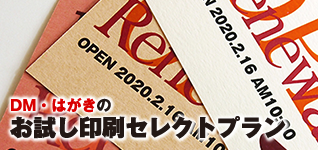 DM・はがきのお試し印刷セレクトプラン